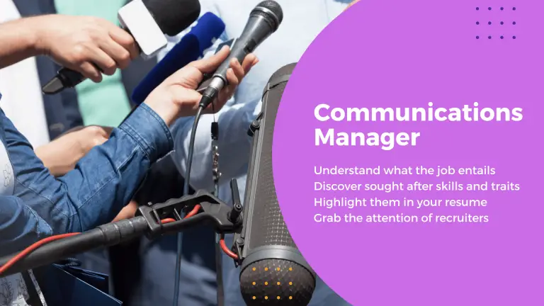 Communications Manager Job Skills